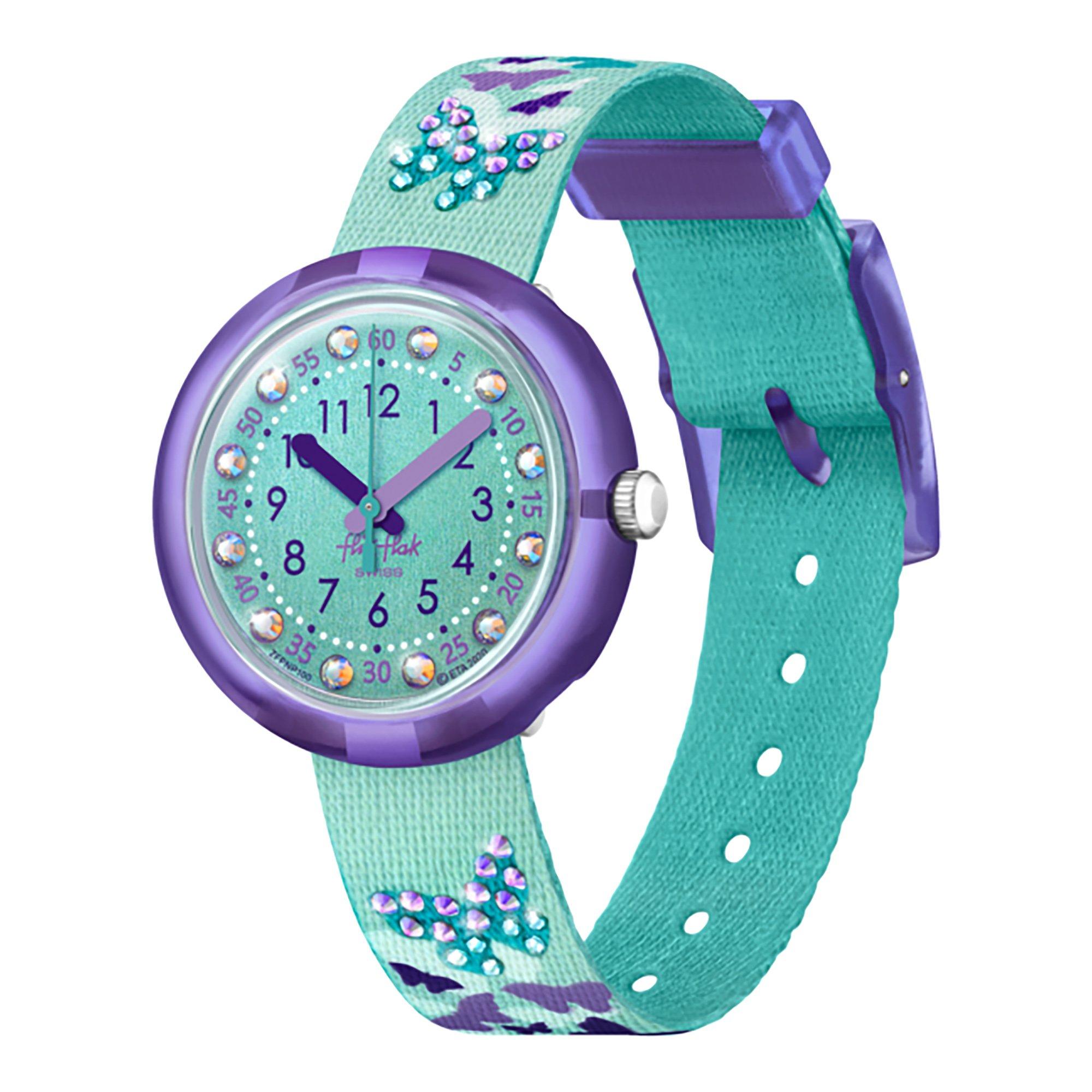 flik-flak SPARKLING BUTTERFLY Horloge analogique 