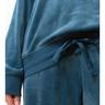 Triumph Mix & Match VELOUR SWEATER Pyjama Oberteil, langarm Blau