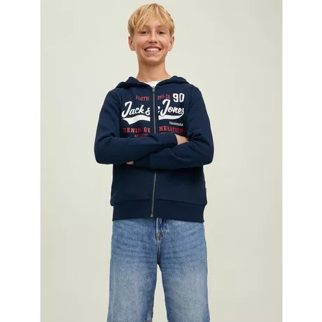 Jack & Jones Junior HOODIE ZIP Hoodie mit Reissverschluss 