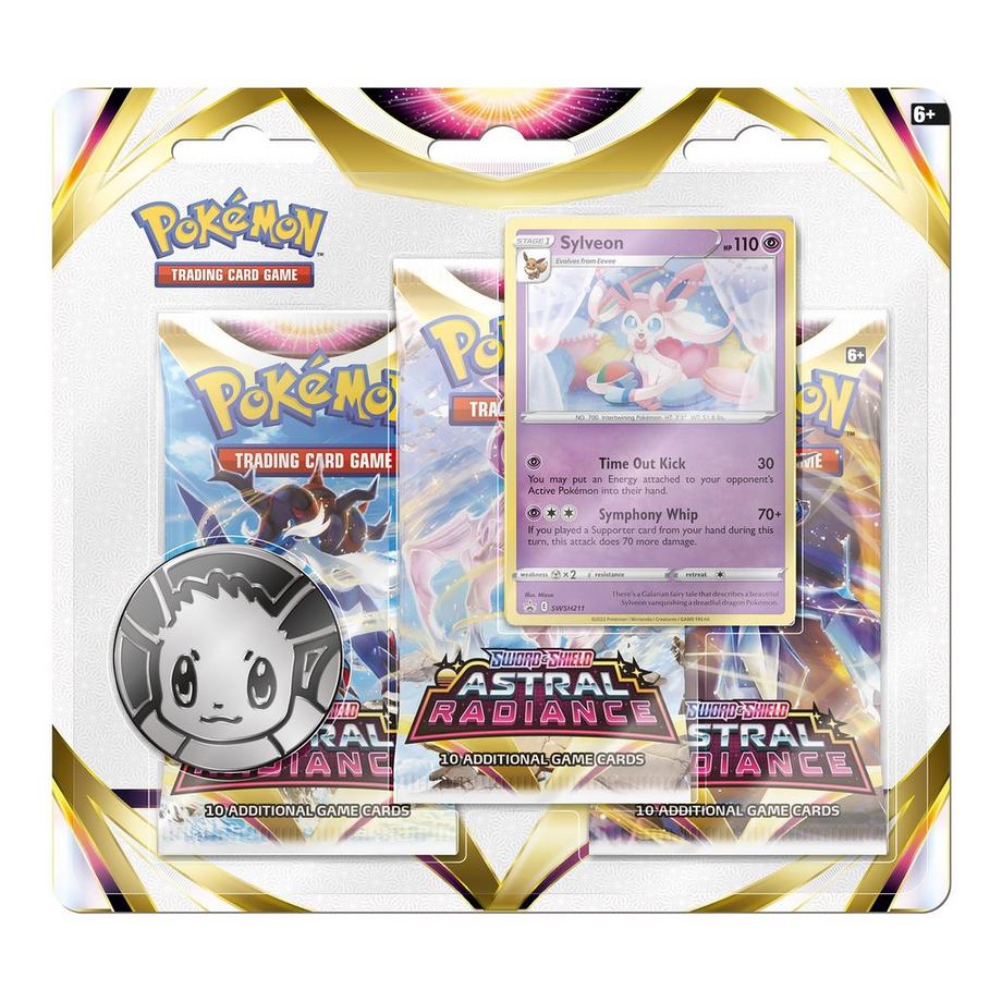 Pokemon  Sword & Shield 'Astral Radiance' Three Pack Blister 