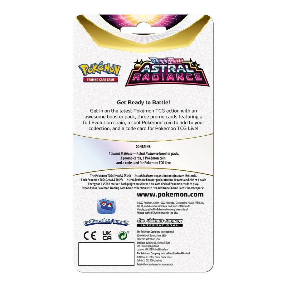 Pokemon  Sword & Shield 'Astral Radiance' PREMIUM Checklane Blister  