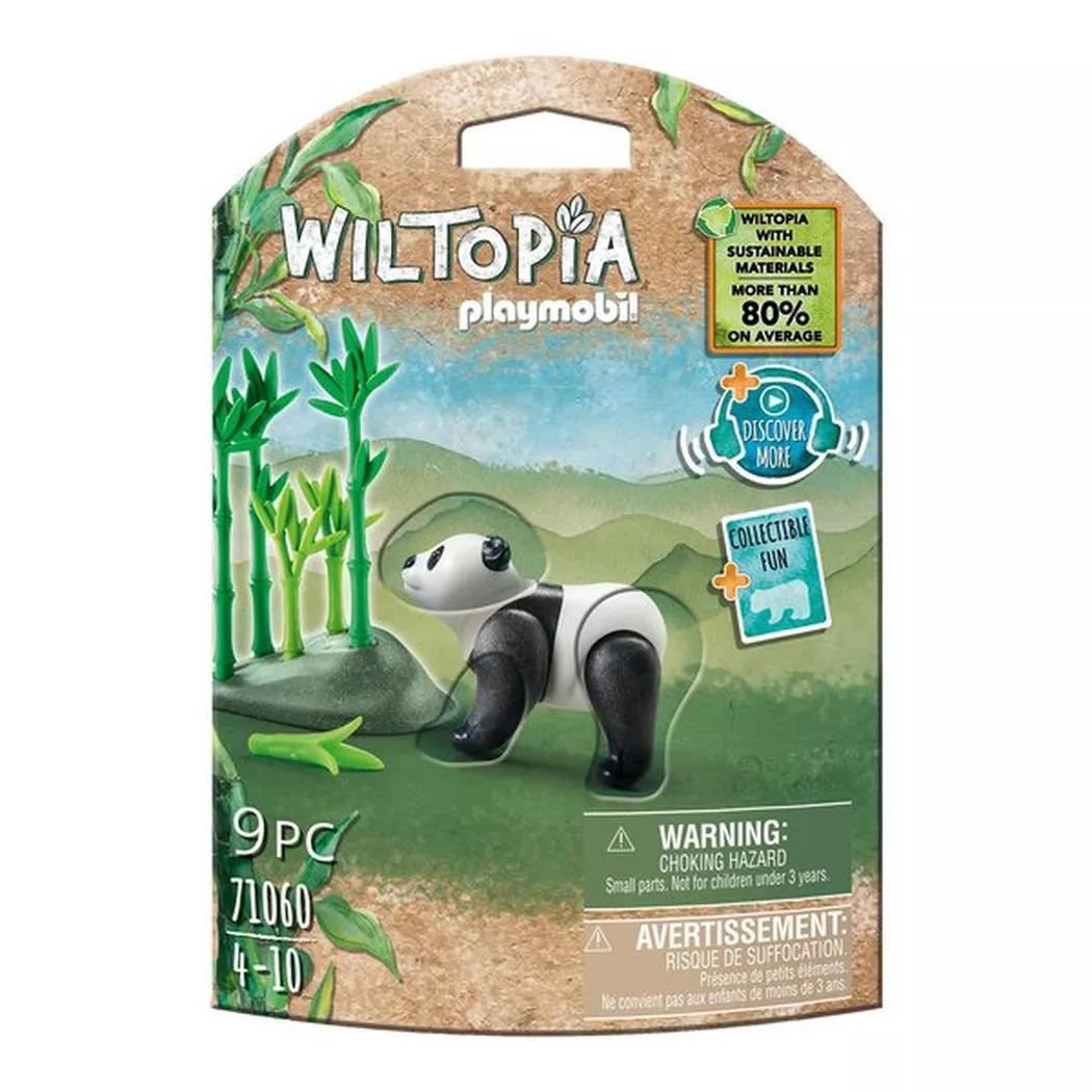 PLAYMOBIL (71060) oso panda con planta de bambú, WILTOPIA