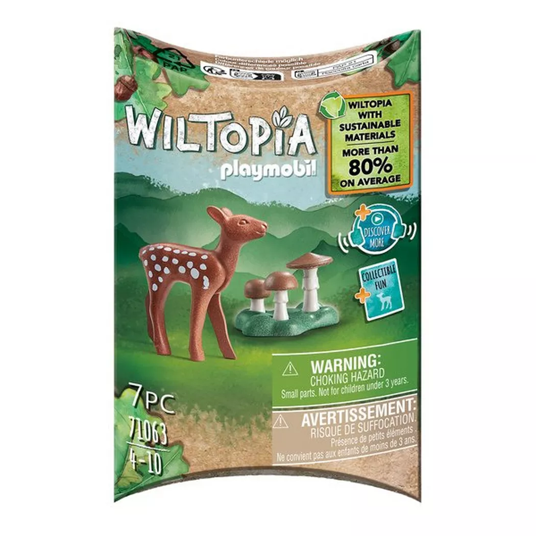PLAYMOBIL Wiltopia cervatillo (71063) ciervo joven figura de animal del bosque