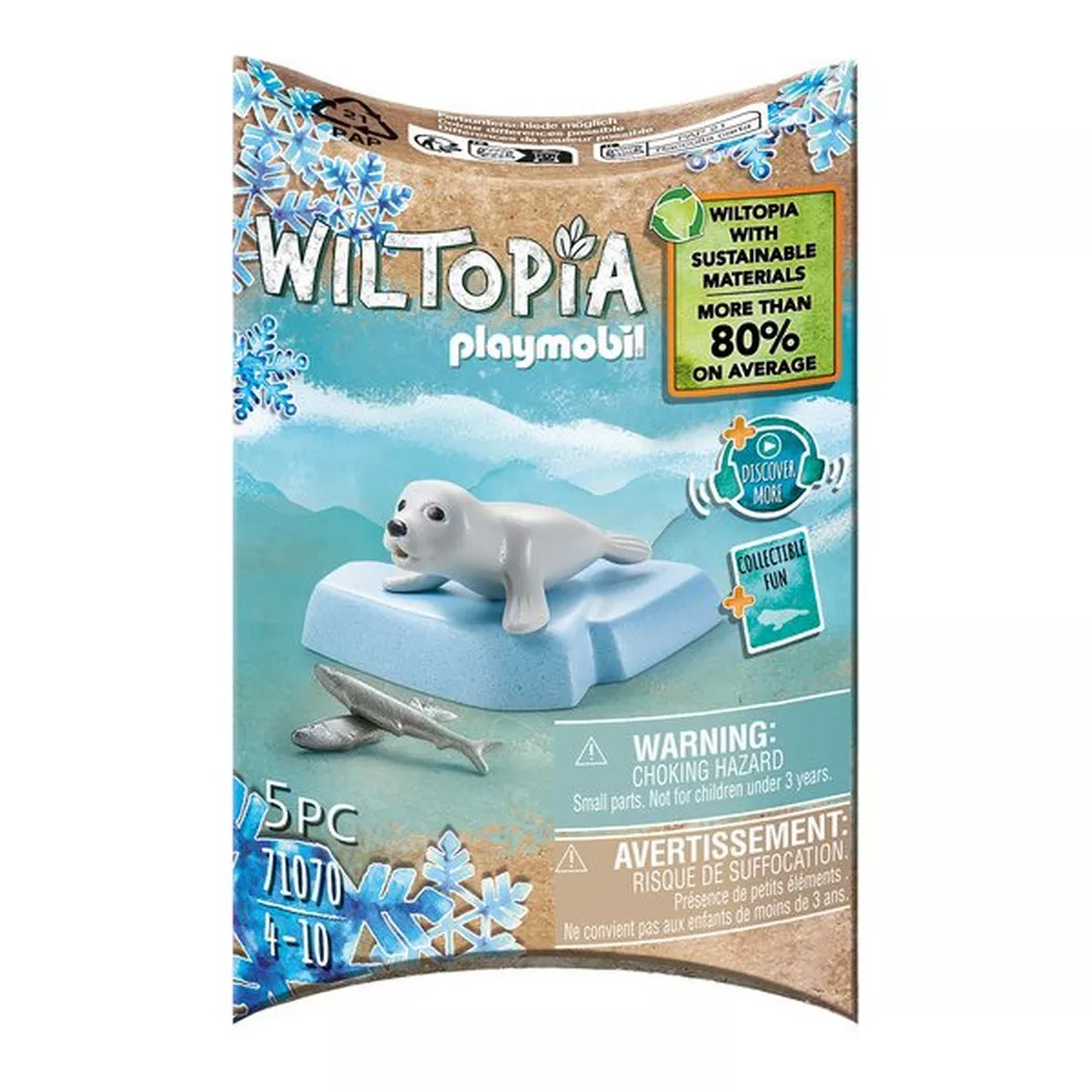 PLAYMOBIL Wiltopia foca joven (71070) figura de animal ártico