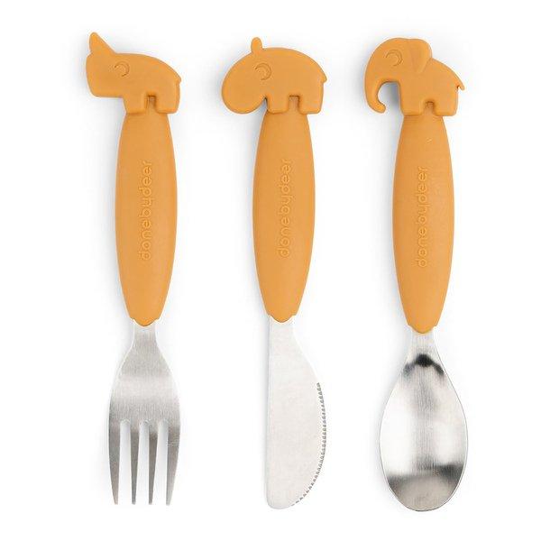 Image of Besteck-set Unisex Senfgelb ONE SIZE