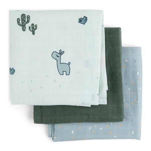 Image of Burp Cloth 3-pack Go Unisex Blau ONE SIZE