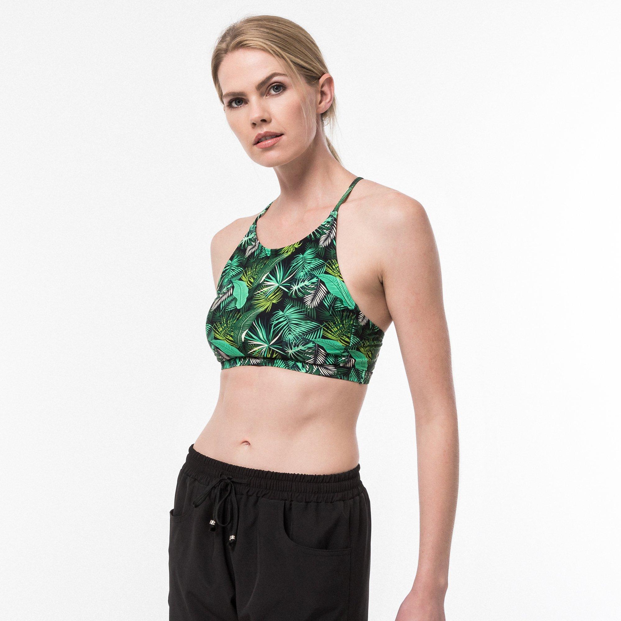 Image of Bikini Oberteil, Sport Damen Olivegrün L