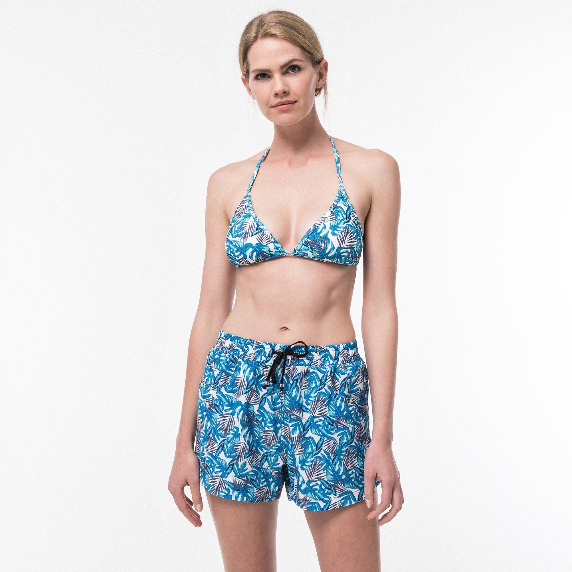 Image of Bikini Oberteil, Triangel Unisex Blau M