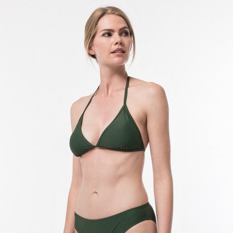 Manor Sport Triangle Top Solid Bikini pezzo sopra, push-up 