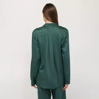 Underprotection FIEup Shirt Top pigiama, manica lunga Verde