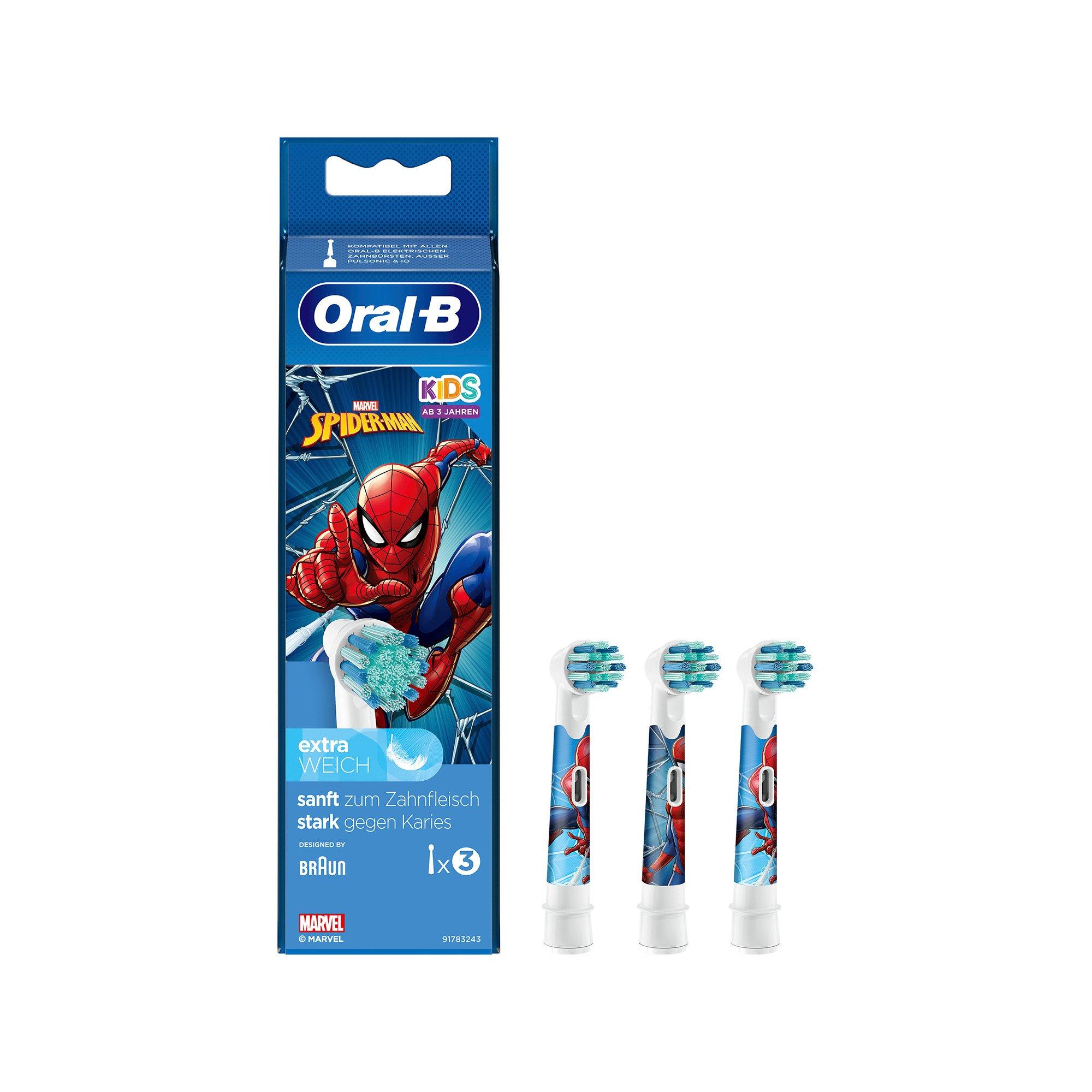 Oral-B Oral-B brosse à dents électr. Kids Spiderman kit de 3 