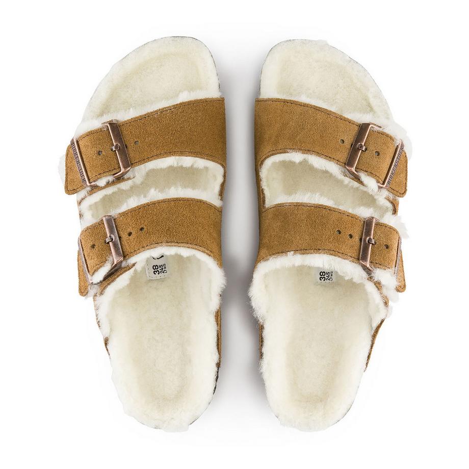 BIRKENSTOCK ARIZONA SHEARLING Sandales, plates 