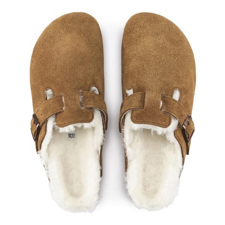 BIRKENSTOCK BOSTON SHEARLING Mules 