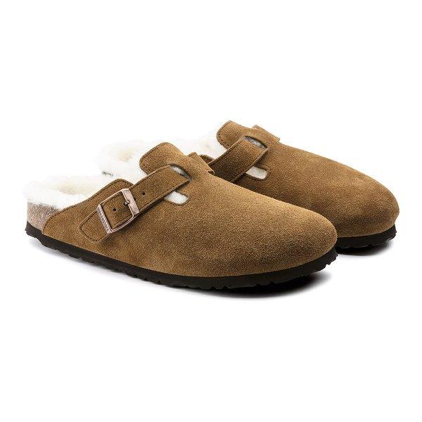 BIRKENSTOCK BOSTON SHEARLING Mules 