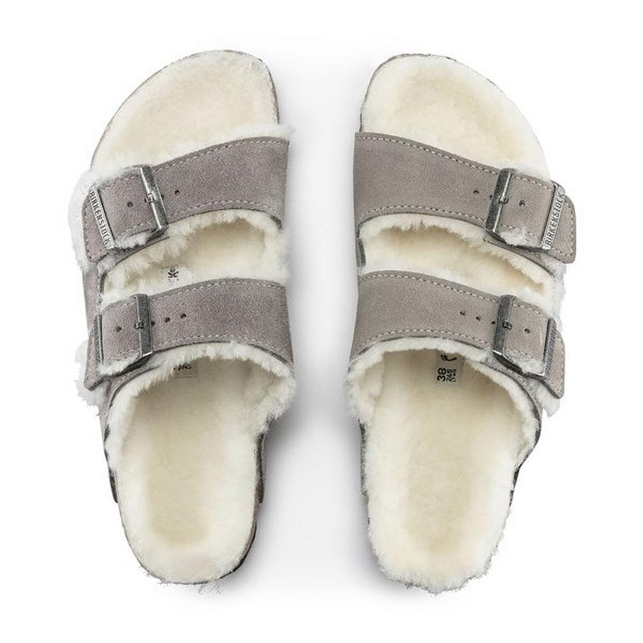 BIRKENSTOCK ARIZONA SHEARLING Sandales, plates 