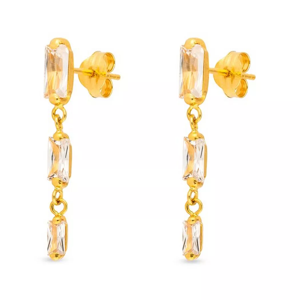 L' Atelier Gold 18 Karat by Manor - Ohrringe, One Size, Gelbgold