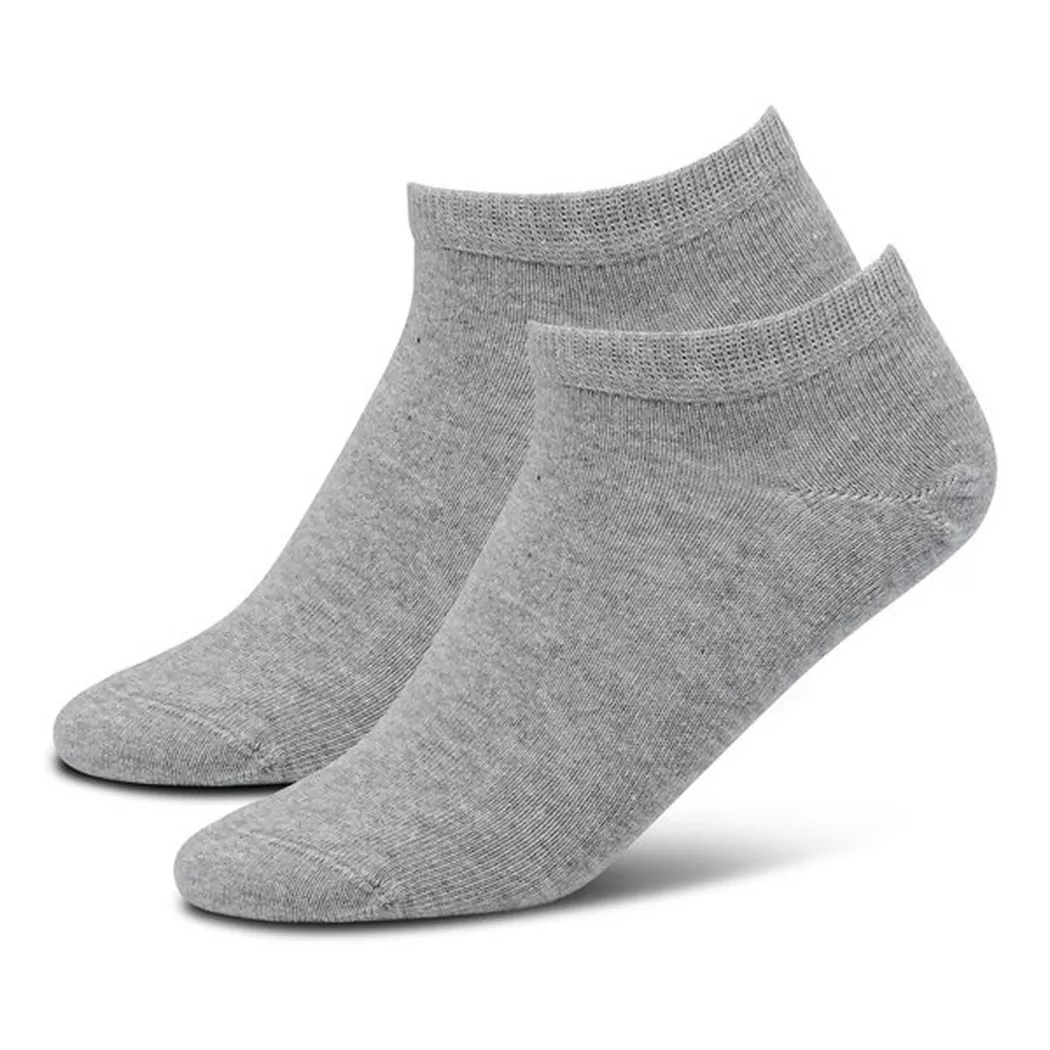 Manor Woman - Duopack, Sneaker Socken, für Damen, Grau Melange, Größe 35-38