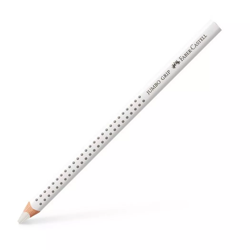 FABER-CASTELL Dreikant-Buntstift Jumbo GRIP, weiß