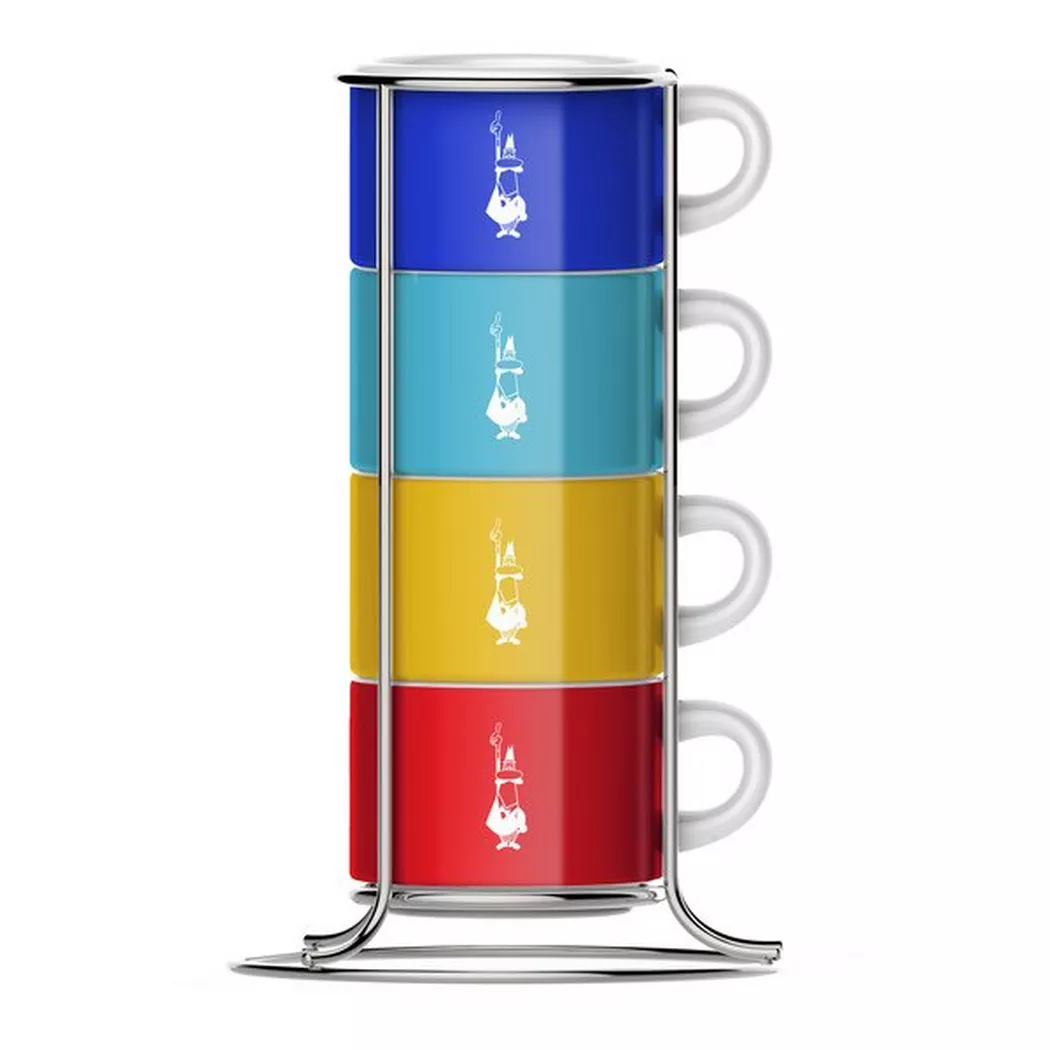 Bialetti - Tassen-Set, 65 ml, Multicolor