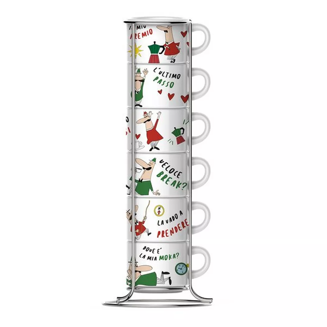 Bialetti - Tassen-Set, 65 ml, Multicolor 2