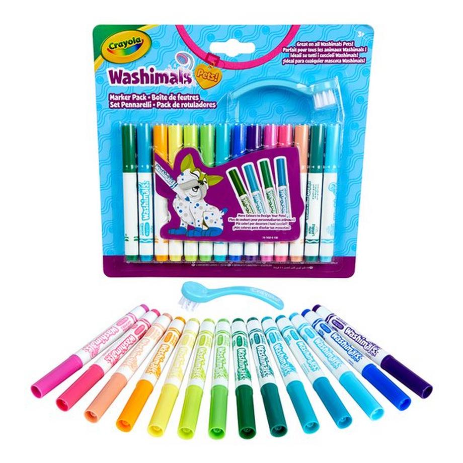 Crayola  Washimals 14 Feutres 