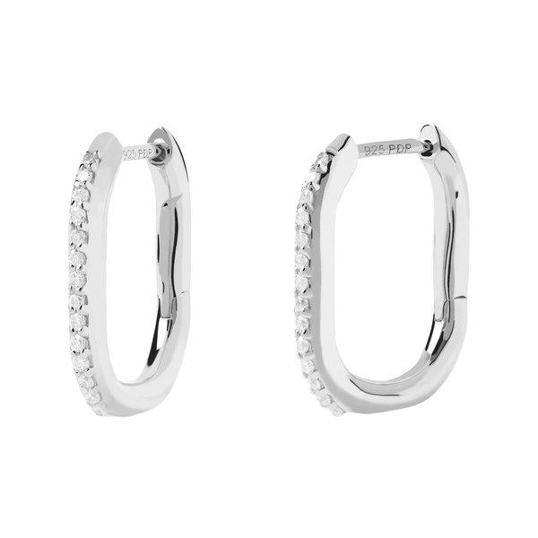 Image of Ohrringe Damen Silber 17mm