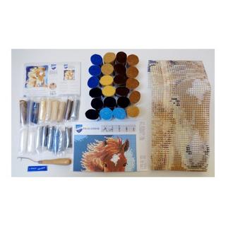 Vervaco Cuscino uncinetto Cavallo marrone 