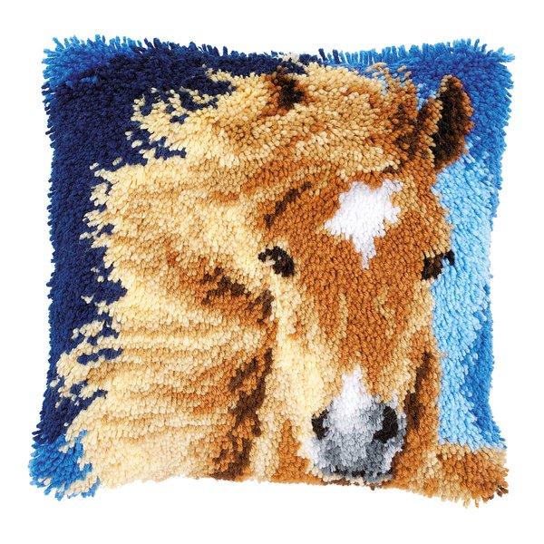 Vervaco Cuscino uncinetto Cavallo marrone 