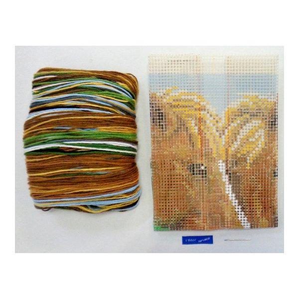 Vervaco Kreuzstichkissen Pferde 