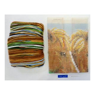 Vervaco Coussin au point de croix Chevaux 