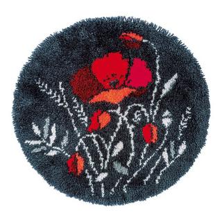 Vervaco Knüpfkissen Mohnblumen 