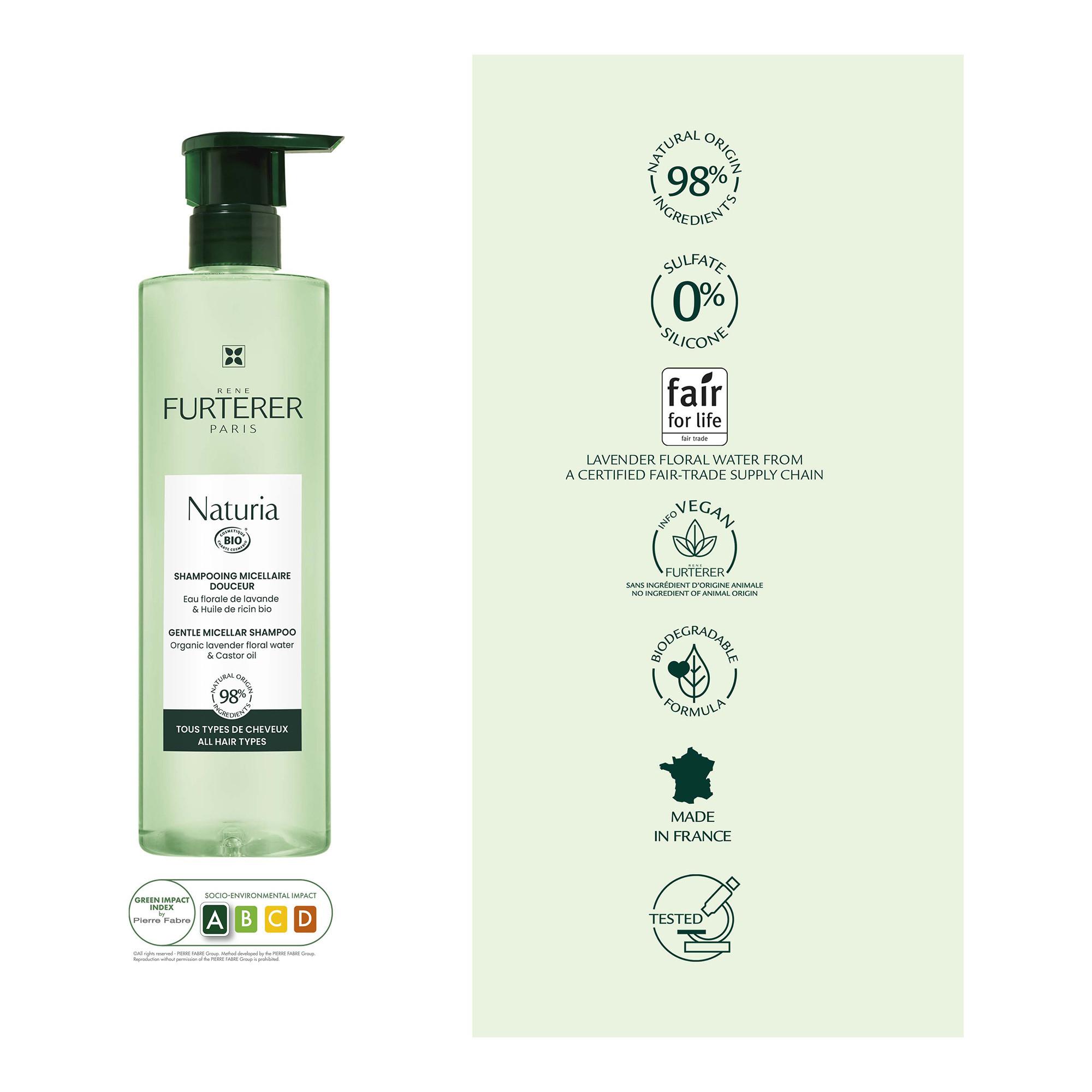 FURTERER Naturia  Shampooing micellaire doux bio  