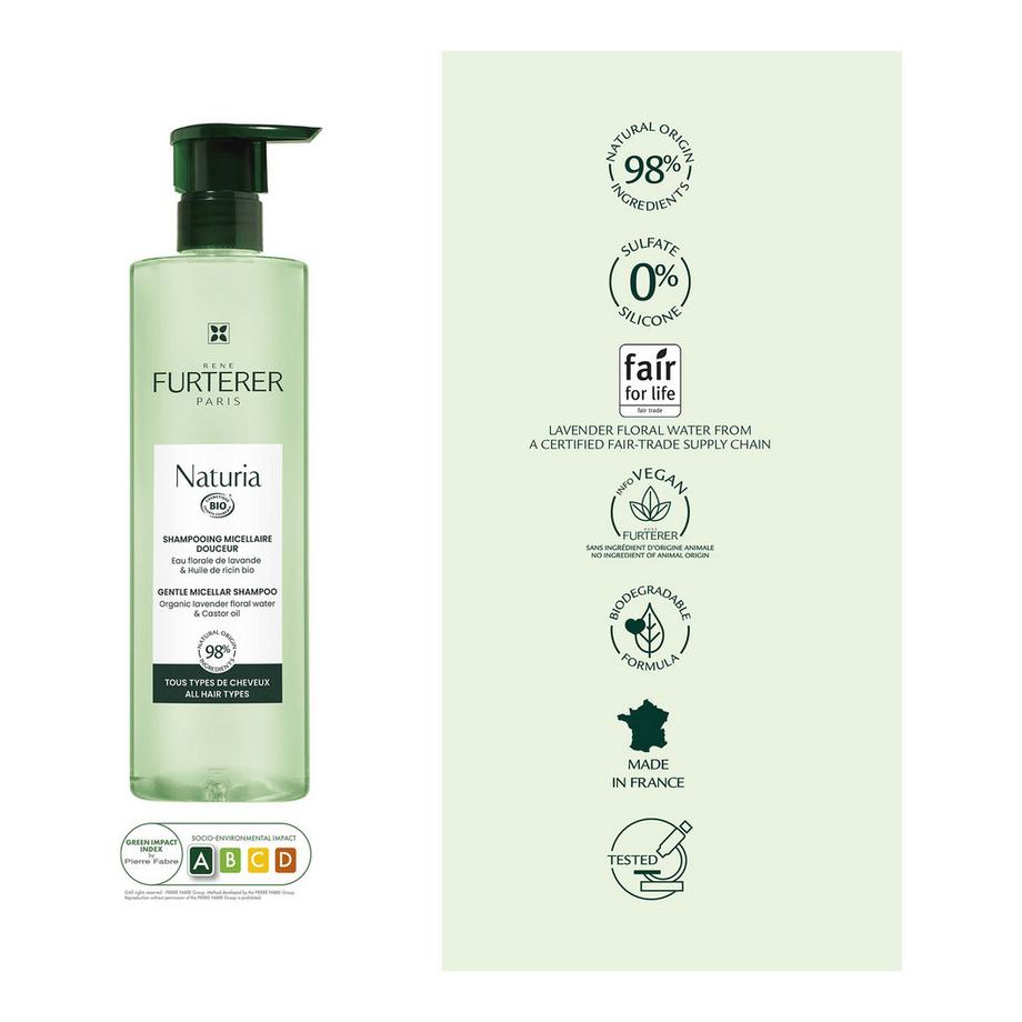 FURTERER Naturia  Shampooing micellaire doux bio  