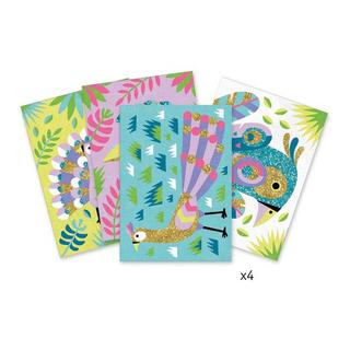 Djeco Kreativ-Set Sandbilder Bunte Vögel 