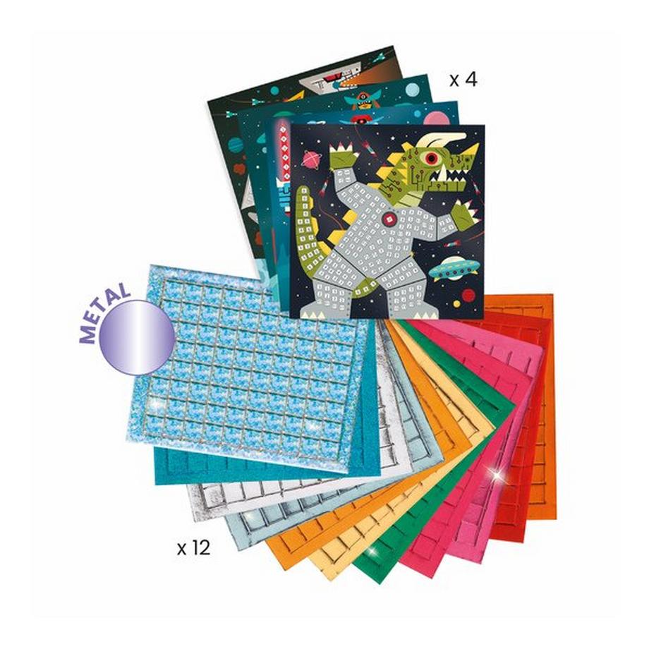 Djeco Set di artigianato mosaico Battaglia spaziale 