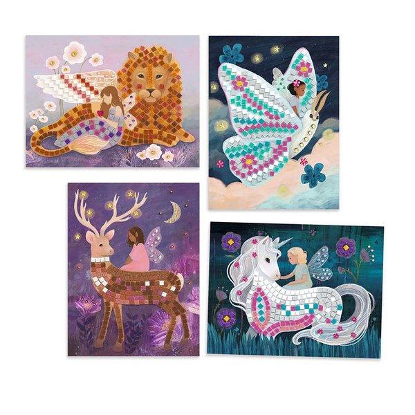 Djeco Fairytale world Set de bricolage mosaïque 