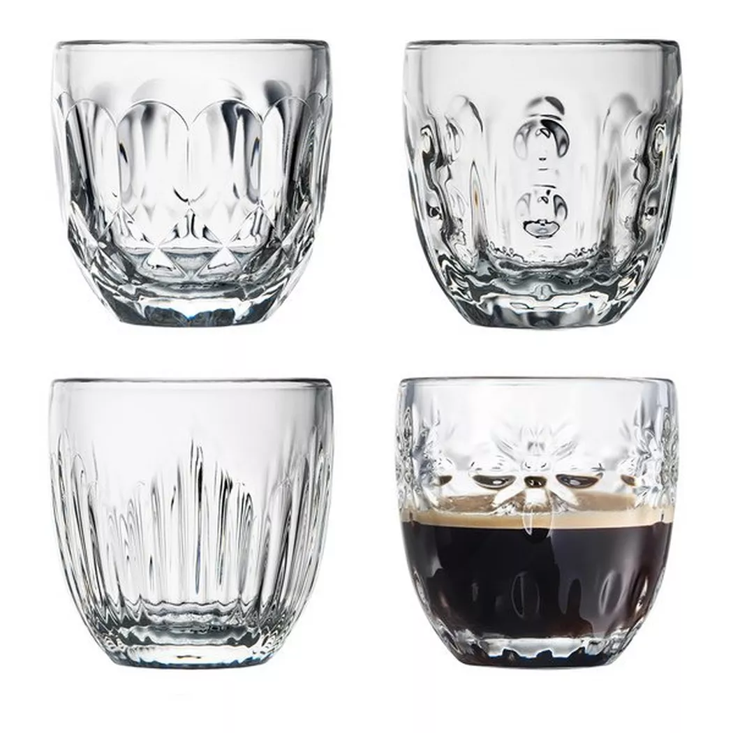 La Rochère - Espressoglas, 4Stk, 100  ml, Transparent