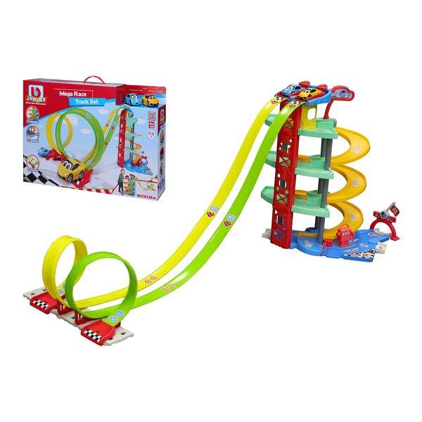Image of Mega Race Track Set Garage Multicolor