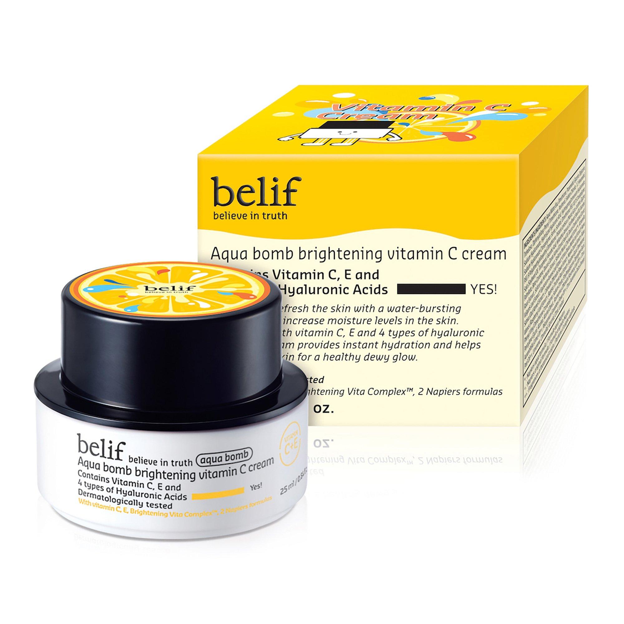 belif  Aqua Bomb Brightening Vitamin C Cream - Crème Visage Format Voyage 