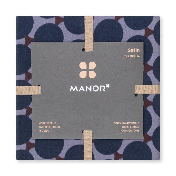 Manor Briatico Taie d'oreiller en satin à motifs  