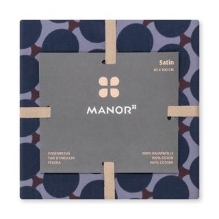 Manor Briatico Taie d'oreiller en satin à motifs  