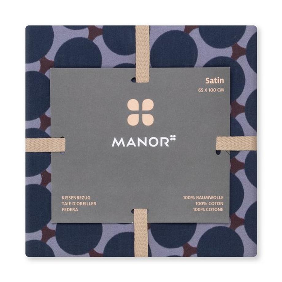 Manor Briatico Federa in raso a fantasia  