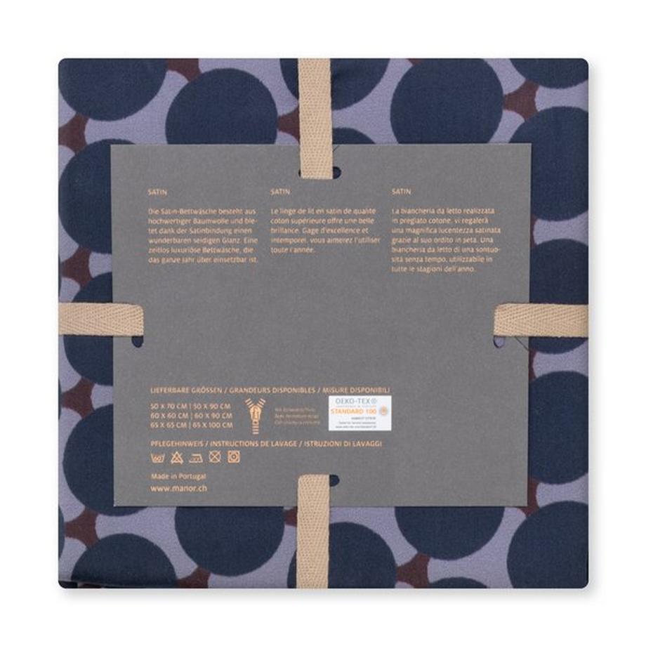 Manor Briatico Federa in raso a fantasia  