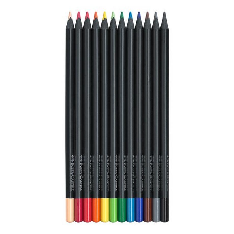 Faber-Castell Crayons de couleur épais Black Edition 