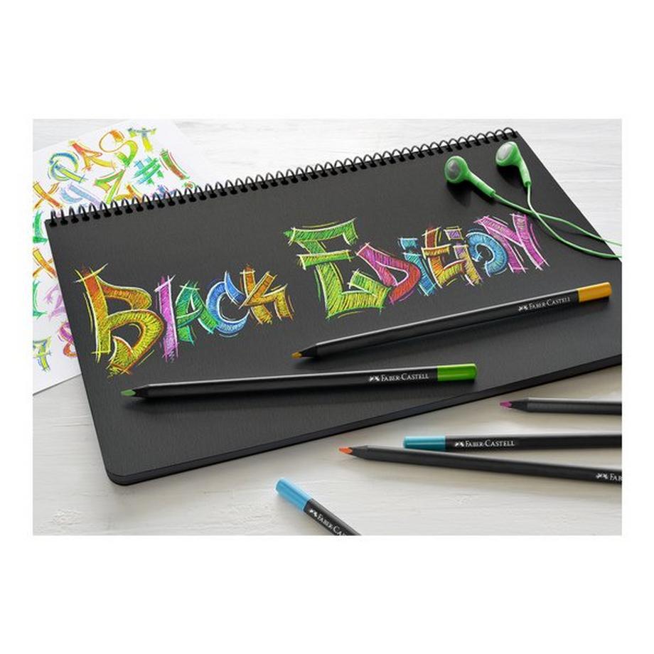 Faber-Castell Crayons de couleur épais Black Edition 