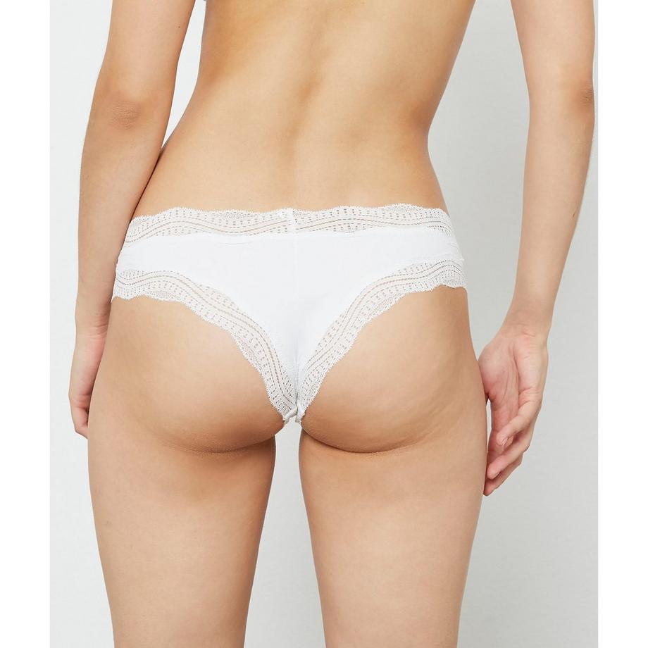 Etam Jazz Tanga Bordo in Pizzo  