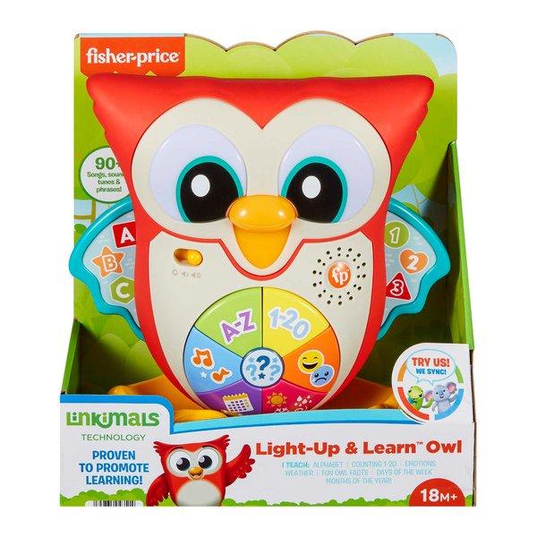 Fisher Price  BlinkiLinkis Schlaue Eule Lernspielzeug, Allemand 