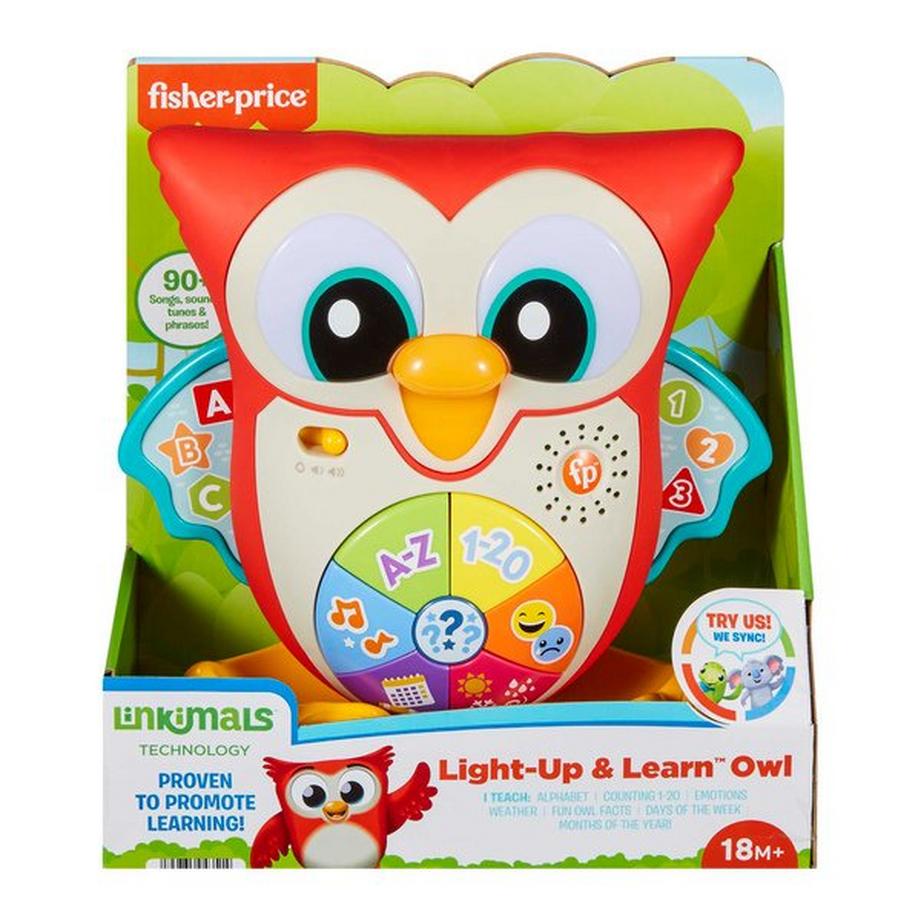 Fisher Price  BlinkiLinkis Schlaue Eule Lernspielzeug, Allemand 