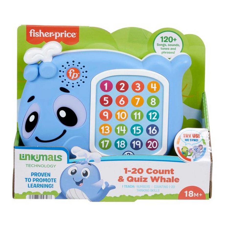 Fisher-Price  BlinkiLinkis Quiz Wal Lernspielzeug, Deutsch 