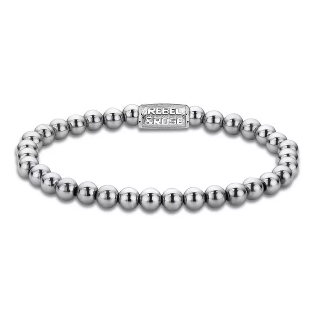Rebel & Rose - Armband, 17.5CM, Grau